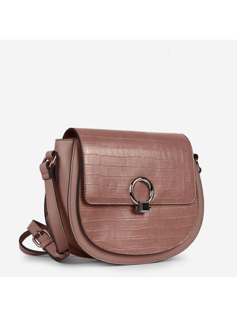 NWT Moka Shoulder Crossbody bag croc front vegan